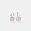 Butterfly Diamond Hoop Earrings