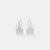 Butterfly Diamond Hoop Earrings