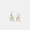 Butterfly Diamond Hoop Earrings