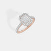 The Linear Emerald Halo Ring
