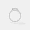The Linear Emerald Halo Ring