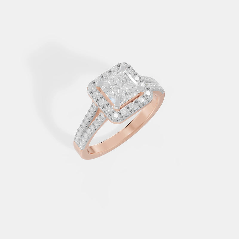 The Celeste Princess Halo Ring