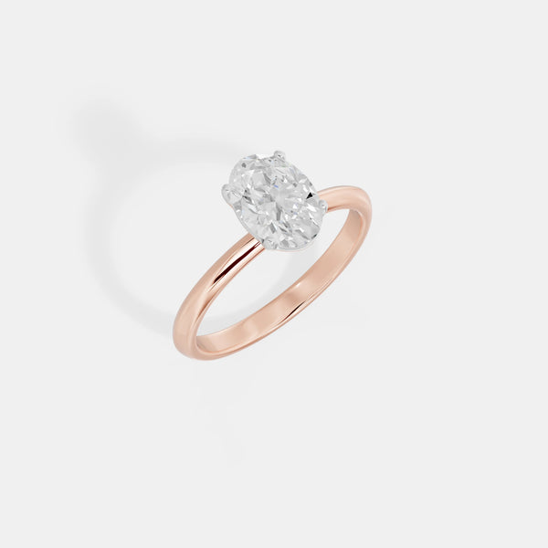 1.5CT  Ethereal Oval Solitaire Ring