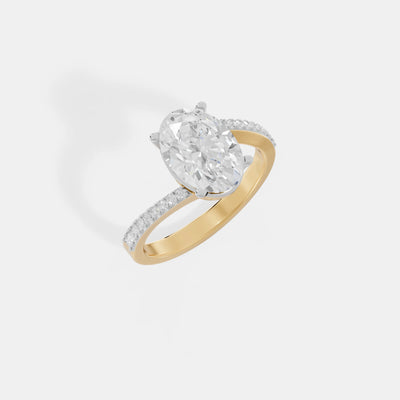 The Oval Pavé Engagement Ring