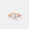 1CT Split-Shank Emerald Ring