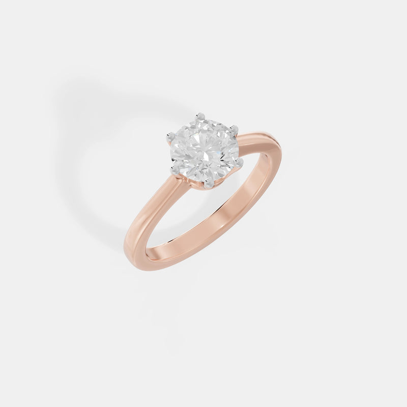 1CT 6-Prong Classic Solitaire Ring