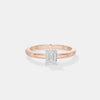0.60CT Emerald-Cut Ring
