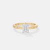 1 CT Elevated Emerald Solitaire Ring