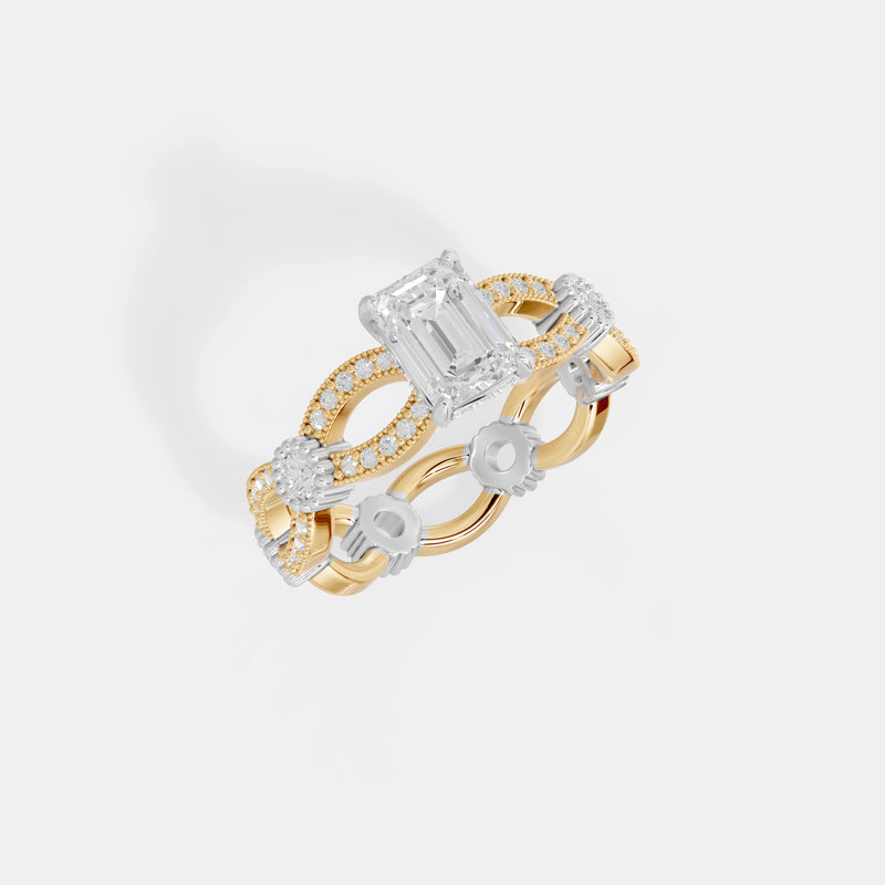 The Infinite Emerald Lace Ring