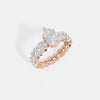 The Marquise Petal Halo Ring