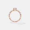 The Marquise Petal Halo Ring
