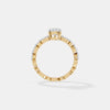 The Marquise Petal Halo Ring