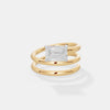 The Triple Tier Emerald Ring