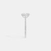 Serene Oval Pavé Solitaire Ring