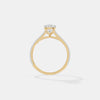 Serene Oval Pavé Solitaire Ring