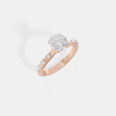 Ethereal Floating Solitaire Ring