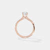 Ethereal Floating Solitaire Ring