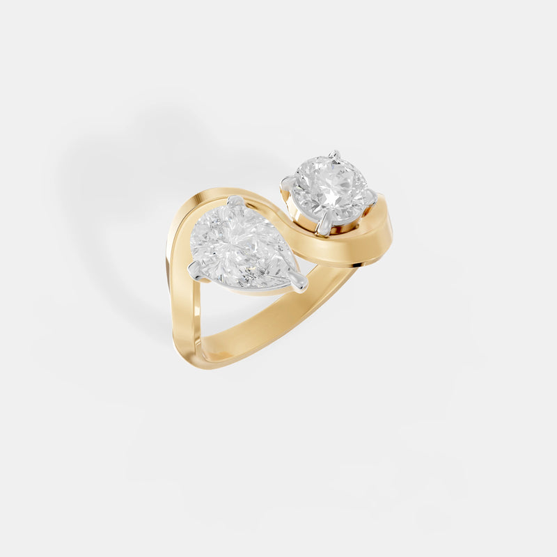 The Toi et Moi Ribbon Ring