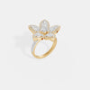 Radiant Bloom Diamond Floral Ring