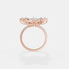 Radiant Bloom Diamond Floral Ring