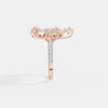 Radiant Bloom Diamond Floral Ring