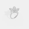 Radiant Bloom Diamond Floral Ring