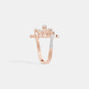 Flora Pavé Bypass Ring