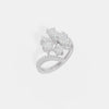 Flora Pavé Bypass Ring