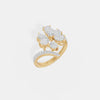 Flora Pavé Bypass Ring