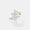 Flora Pavé Bypass Ring