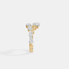Aria Pear Mosaic Open Ring