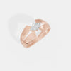 0.30 CT Sculpted Marquise Band