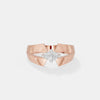0.30 CT Sculpted Marquise Band