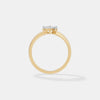 0.30 CT Sculpted Marquise Band
