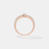 Chevron Marquise Crown Ring