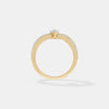 Chevron Marquise Crown Ring