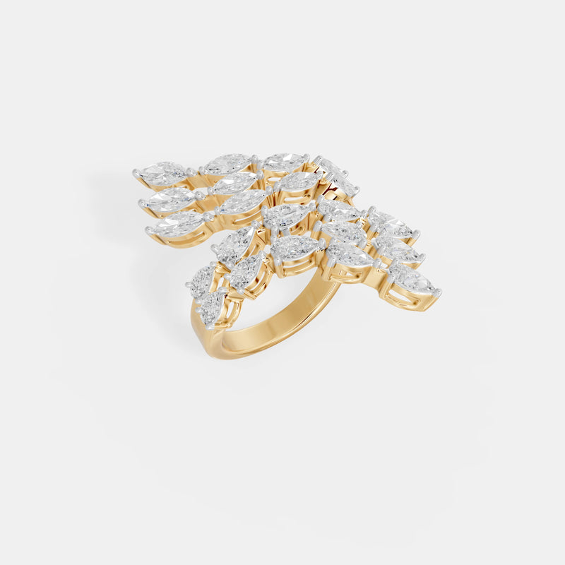 Cascading Laurel Wrap Ring