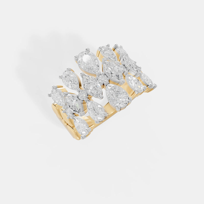 Lattice Marquise & Pear Band