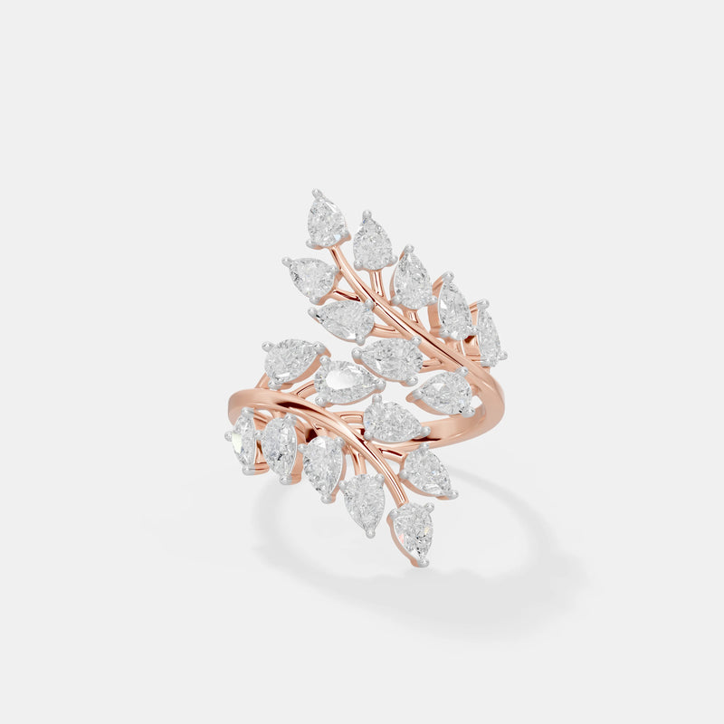 Willow Leaf Bypass Ring