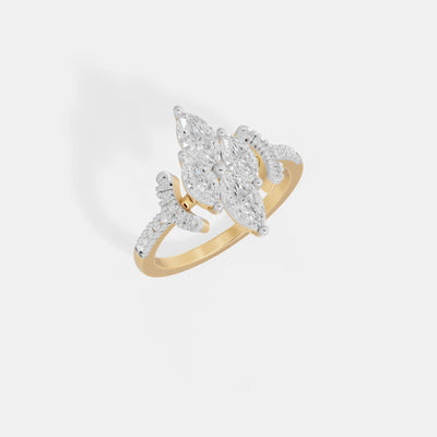 Nova Marquise Compass Ring