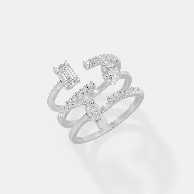 The Geometric Trio Cage Ring