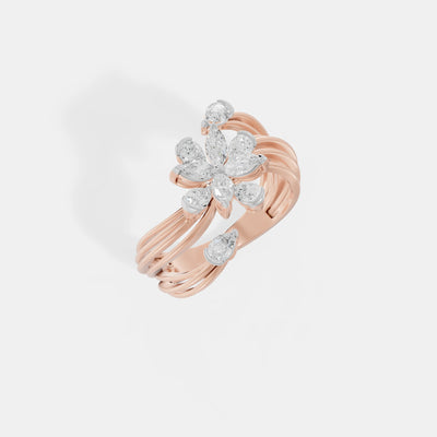 The Radiant Lotus Bypass Ring