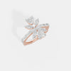The Linear Marquise Crown Ring