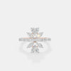 The Linear Marquise Crown Ring