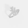 The Linear Marquise Crown Ring