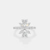 The Linear Marquise Crown Ring
