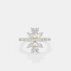 The Linear Marquise Crown Ring