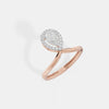 The Serene Halo Curve Ring