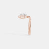 The Serene Halo Curve Ring