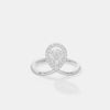 The Serene Halo Curve Ring
